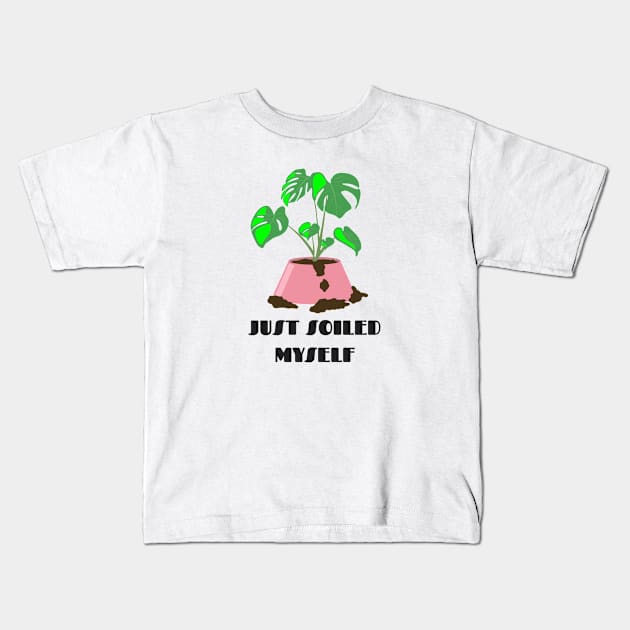 Funny Plant Series: Just Soiled Myself Kids T-Shirt by AllJust Tees